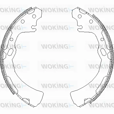 Z4384.00 WOKING Комплект тормозных колодок (фото 1)