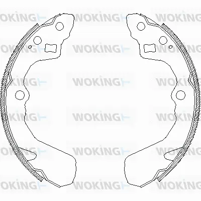 Z4386.00 WOKING Комплект тормозных колодок (фото 1)