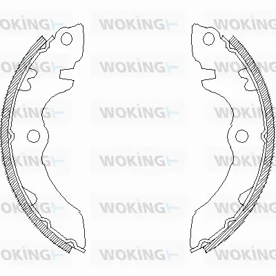 Z4392.00 WOKING Комплект тормозных колодок (фото 1)