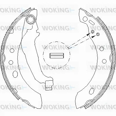 Z4394.00 WOKING Комплект тормозных колодок (фото 1)