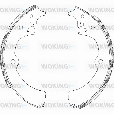 Z4418.00 WOKING Комплект тормозных колодок (фото 1)