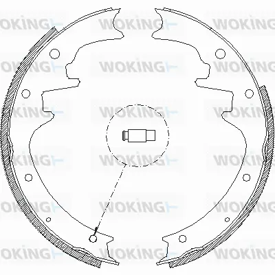 Z4423.00 WOKING Комплект тормозных колодок (фото 1)