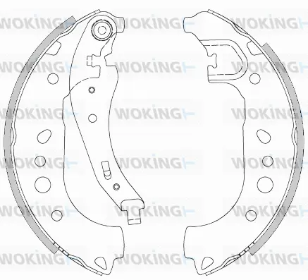 Z4443.00 WOKING Комплект тормозных колодок (фото 1)