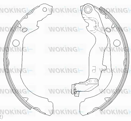 Z4444.00 WOKING Комплект тормозных колодок (фото 1)