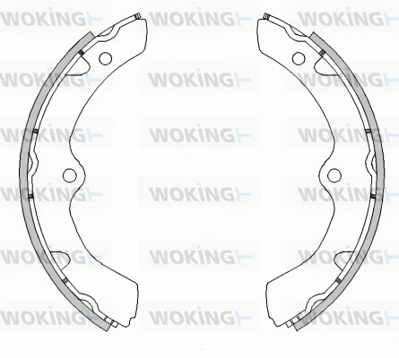Z4455.00 WOKING Комплект тормозных колодок (фото 1)
