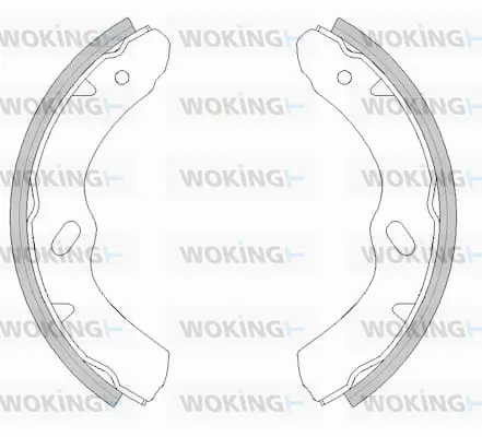 Z4458.00 WOKING Комплект тормозных колодок (фото 1)