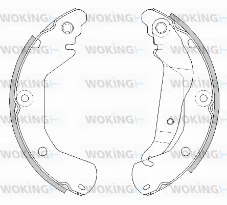 Z4515.00 WOKING Комплект тормозных колодок (фото 1)