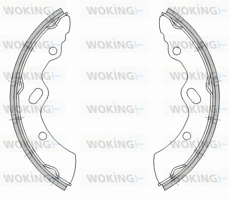 Z4528.00 WOKING Комплект тормозных колодок (фото 1)