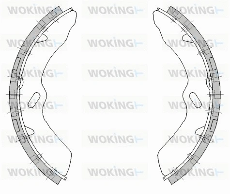 Z4529.00 WOKING Комплект тормозных колодок (фото 1)