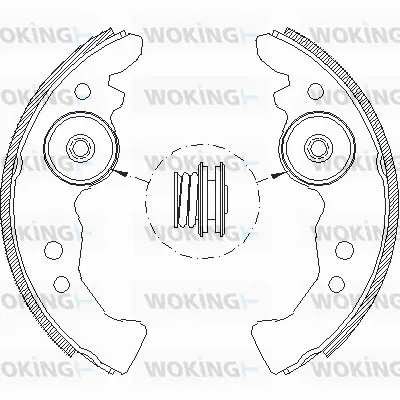 Z4617.00 WOKING Комплект тормозных колодок (фото 1)