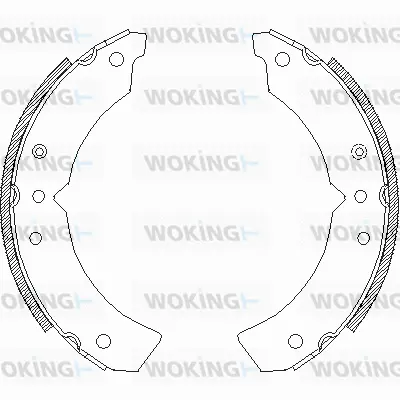 Z4622.00 WOKING Комплект тормозных колодок (фото 1)
