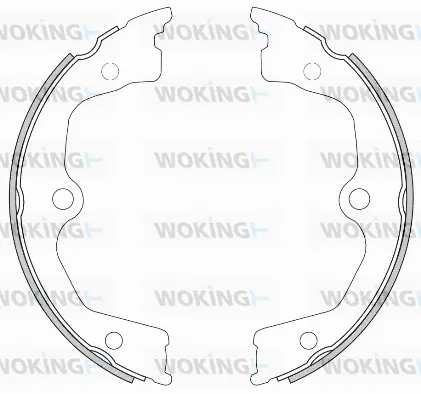 Z4626.00 WOKING Комплект тормозных колодок (фото 1)