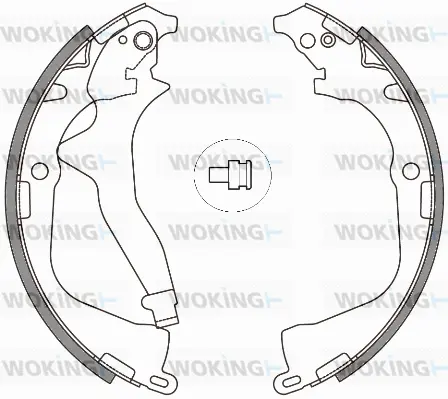 Z4648.00 WOKING Комплект тормозных колодок (фото 1)