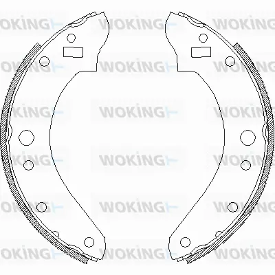 Z4679.00 WOKING Комплект тормозных колодок (фото 1)