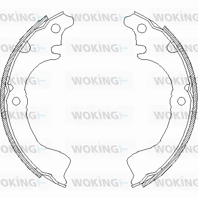 Z4700.00 WOKING Комплект тормозных колодок (фото 1)
