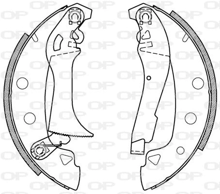 BSA2002.00 OPEN PARTS Комплект тормозных колодок (фото 1)