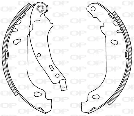 BSA2023.00 OPEN PARTS Комплект тормозных колодок (фото 1)