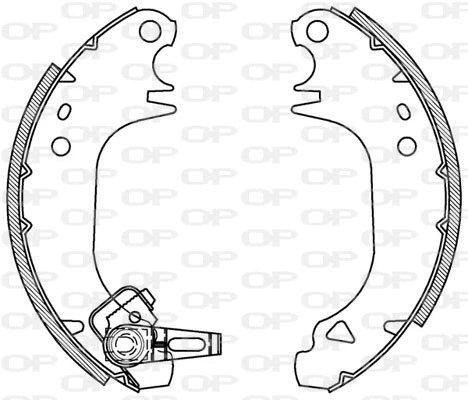 BSA2024.00 OPEN PARTS Комплект тормозных колодок (фото 1)