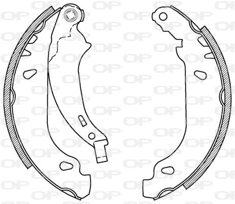 BSA2026.00 OPEN PARTS Комплект тормозных колодок (фото 1)