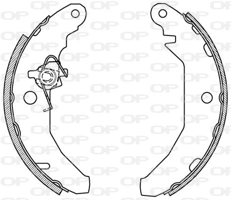 BSA2028.00 OPEN PARTS Комплект тормозных колодок (фото 1)