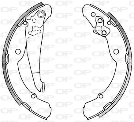 BSA2029.00 OPEN PARTS Комплект тормозных колодок (фото 1)