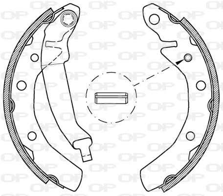 BSA2032.00 OPEN PARTS Комплект тормозных колодок (фото 1)