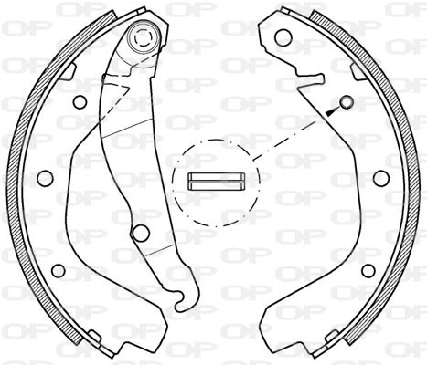 BSA2034.00 OPEN PARTS Комплект тормозных колодок (фото 1)