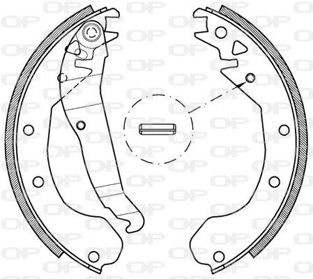 BSA2037.00 OPEN PARTS Комплект тормозных колодок (фото 1)