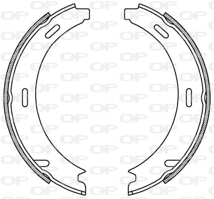 BSA2040.00 OPEN PARTS Комплект тормозных колодок (фото 1)