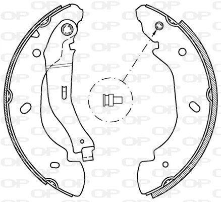 BSA2047.00 OPEN PARTS Комплект тормозных колодок (фото 1)