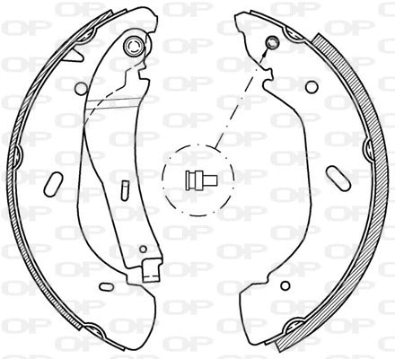 BSA2048.00 OPEN PARTS Комплект тормозных колодок (фото 1)