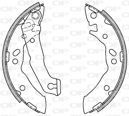 BSA2055.00 OPEN PARTS Комплект тормозных колодок (фото 1)