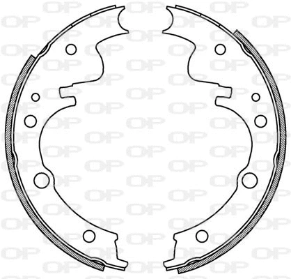 BSA2058.00 OPEN PARTS Комплект тормозных колодок (фото 1)