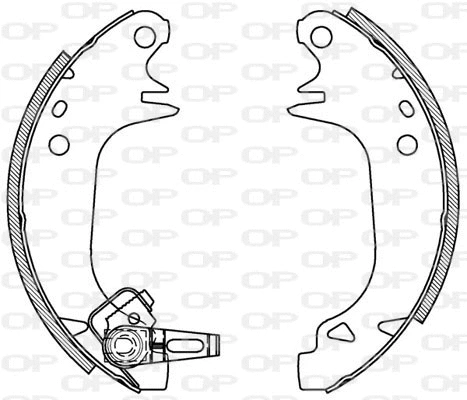 BSA2062.00 OPEN PARTS Комплект тормозных колодок (фото 1)