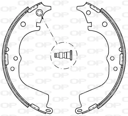 BSA2063.00 OPEN PARTS Комплект тормозных колодок (фото 1)