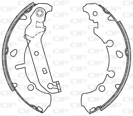 BSA2066.00 OPEN PARTS Комплект тормозных колодок (фото 1)