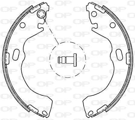 BSA2075.00 OPEN PARTS Комплект тормозных колодок (фото 1)