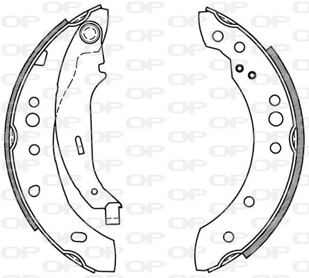 BSA2078.00 OPEN PARTS Комплект тормозных колодок (фото 1)