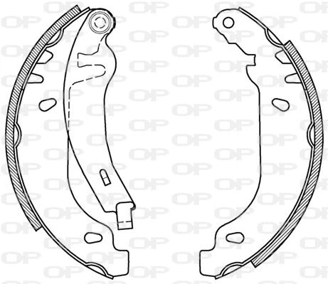 BSA2089.00 OPEN PARTS Комплект тормозных колодок (фото 1)