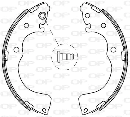 BSA2091.00 OPEN PARTS Комплект тормозных колодок (фото 1)