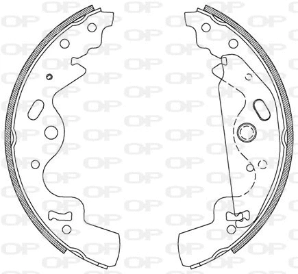 BSA2096.00 OPEN PARTS Комплект тормозных колодок (фото 1)