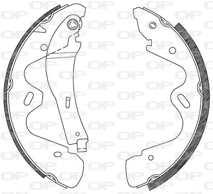 BSA2100.00 OPEN PARTS Комплект тормозных колодок (фото 1)