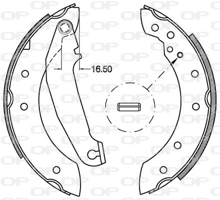 BSA2110.00 OPEN PARTS Комплект тормозных колодок (фото 1)