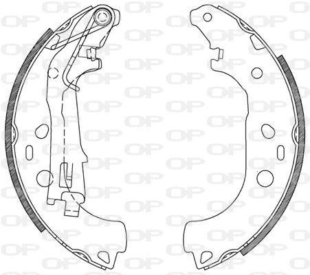 BSA2115.00 OPEN PARTS Комплект тормозных колодок (фото 1)