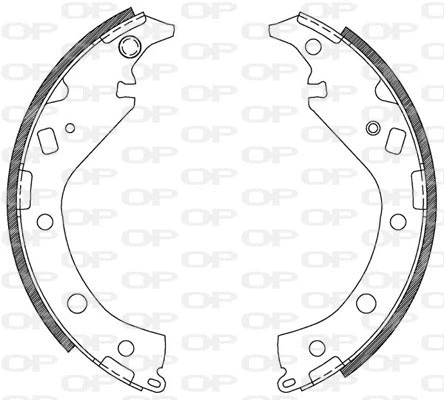 BSA2116.00 OPEN PARTS Комплект тормозных колодок (фото 1)