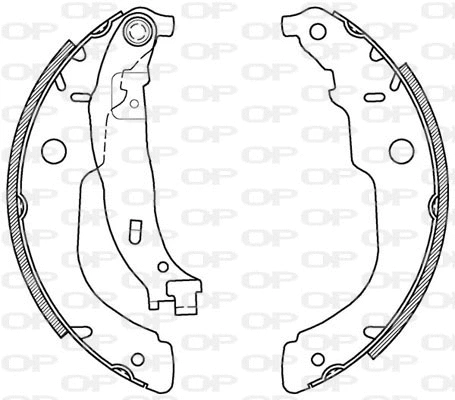 BSA2119.00 OPEN PARTS Комплект тормозных колодок (фото 1)