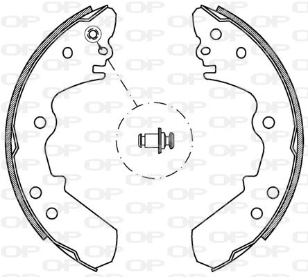 BSA2139.00 OPEN PARTS Комплект тормозных колодок (фото 1)