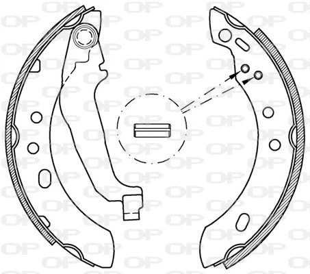 BSA2146.00 OPEN PARTS Комплект тормозных колодок (фото 1)