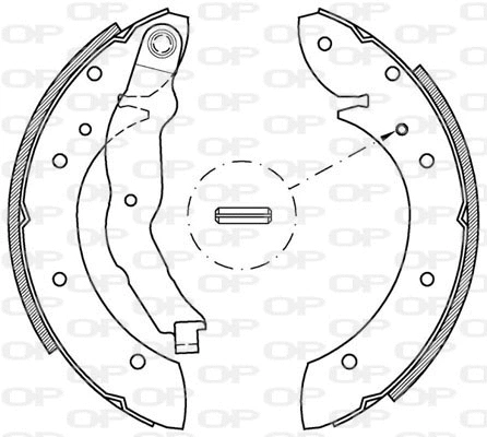 BSA2148.00 OPEN PARTS Комплект тормозных колодок (фото 1)