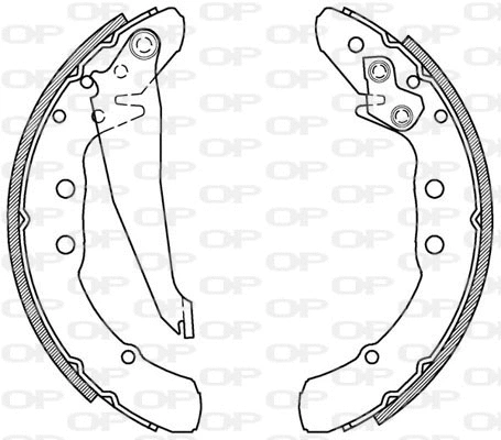 BSA2150.00 OPEN PARTS Комплект тормозных колодок (фото 1)